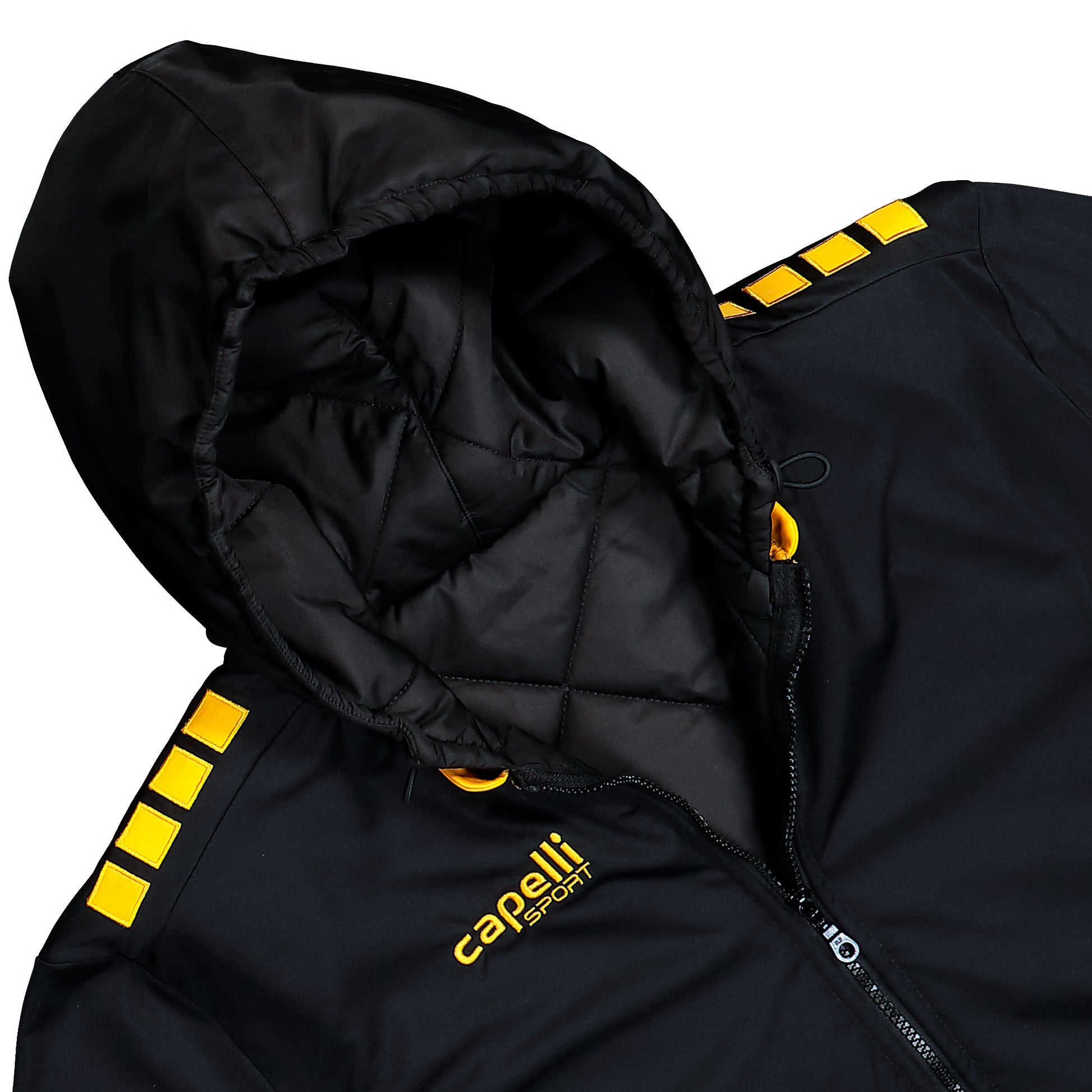 Prototypes Padded Football Gilet Black Jacket PT09OW07USMI Detail View 3 | GATE
