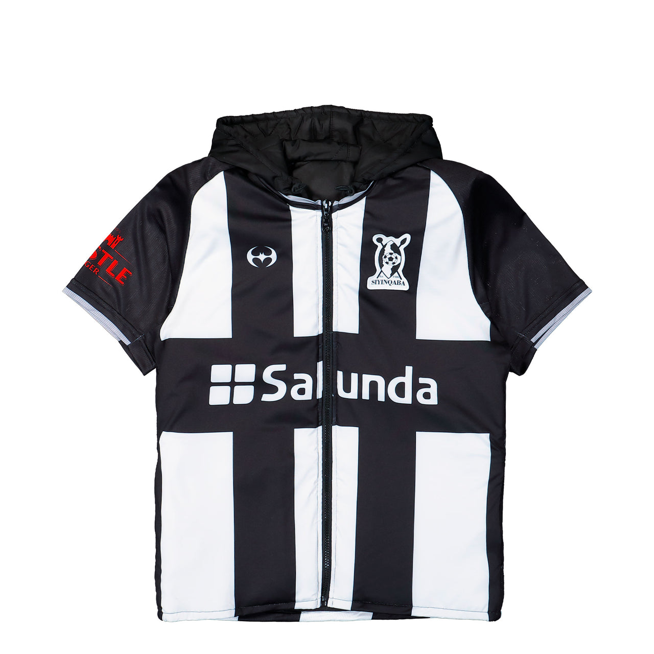 Prototypes Padded Football Gilet Black / White Jacket PT09OW07USMI Detail View 1 | GATE
