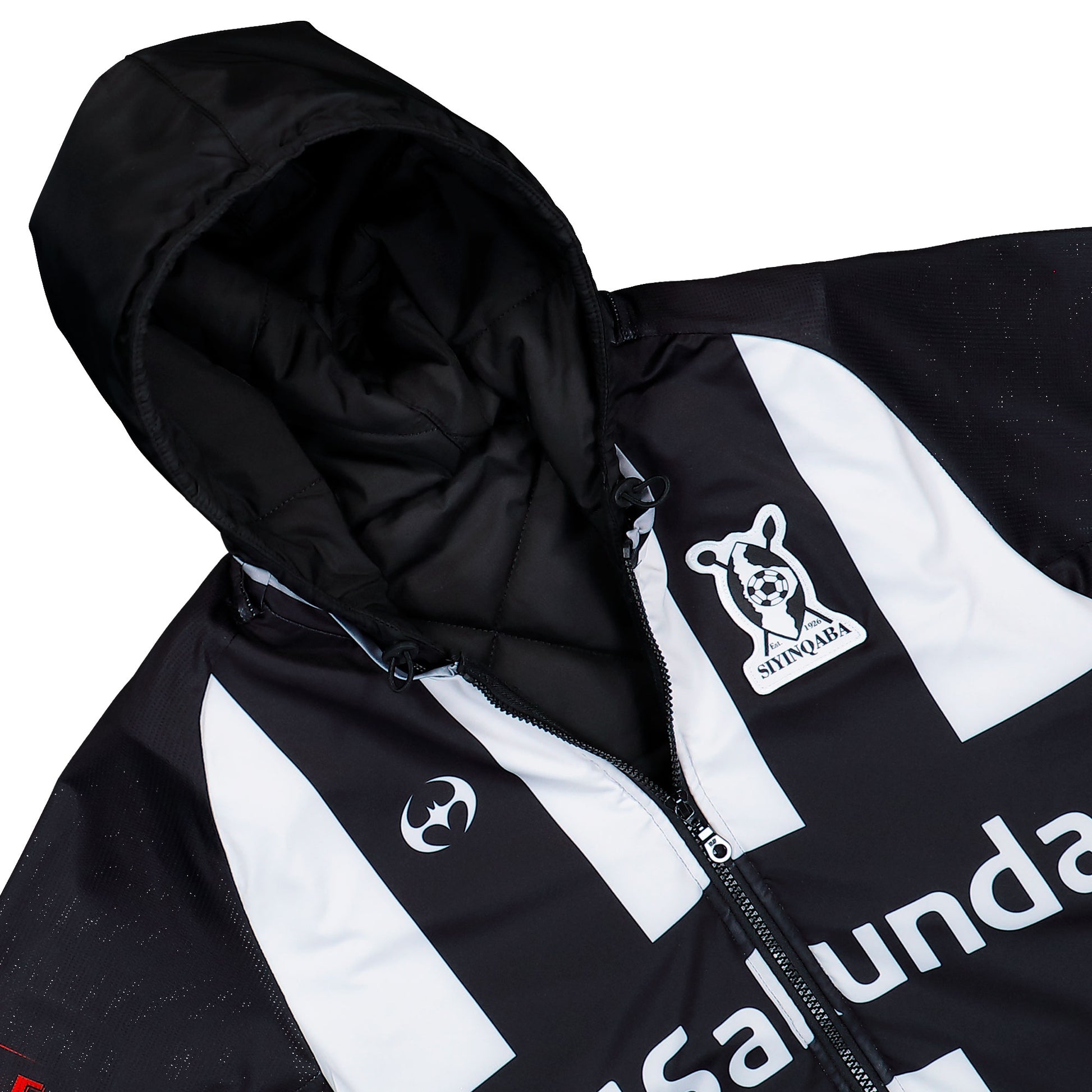 Prototypes Padded Football Gilet Black / White Jacket PT09OW07USMI Detail View 3 | GATE
