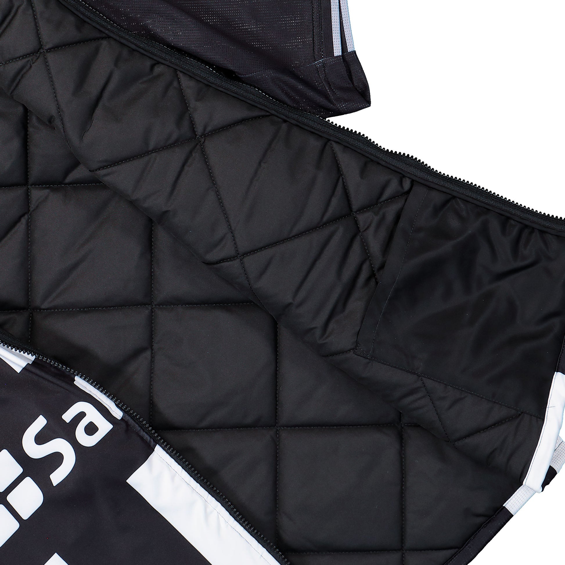 Prototypes Padded Football Gilet Black / White Jacket PT09OW07USMI Detail View 5 | GATE
