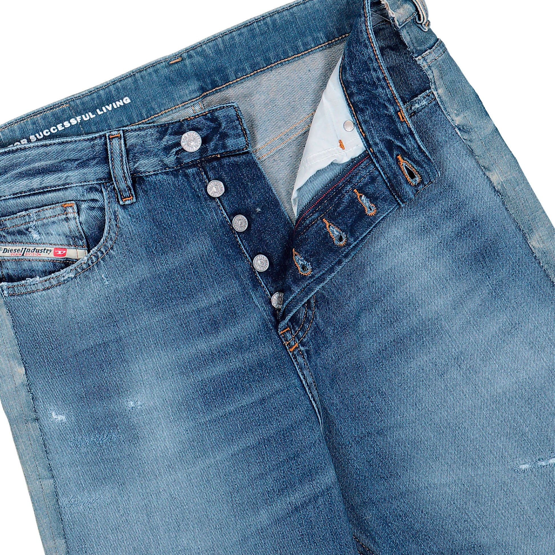 Prototypes New Jeans Pant Blue Denim PT08DE01USBL Detail View 4 | GATE

