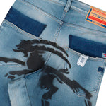 Prototypes New Jeans Pant Blue Denim PT08DE01USBL Detail View 5 | GATE
