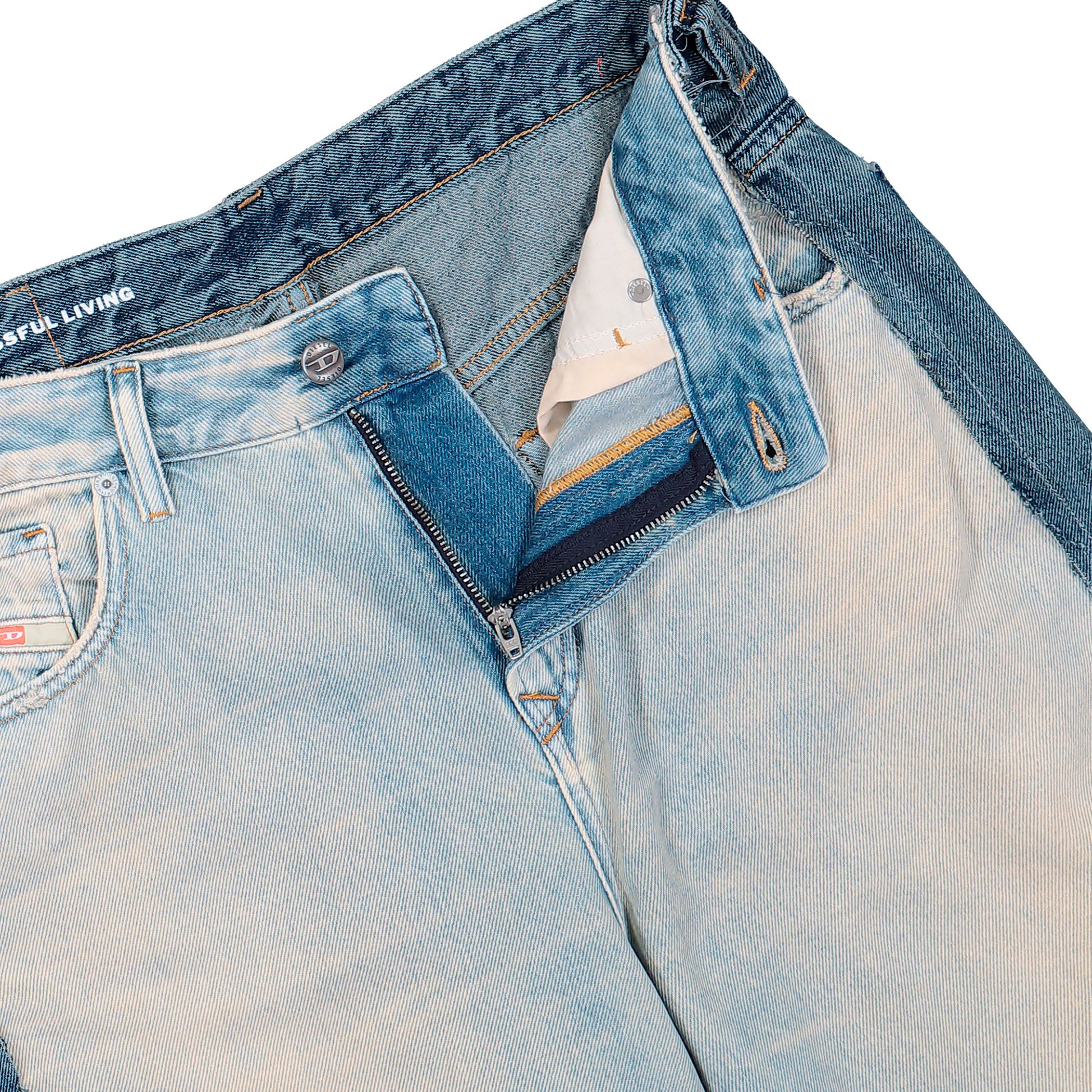 Prototypes Oversized Jeans Blue Denim PT08DE07USBL  Detail View 4 | GATE
