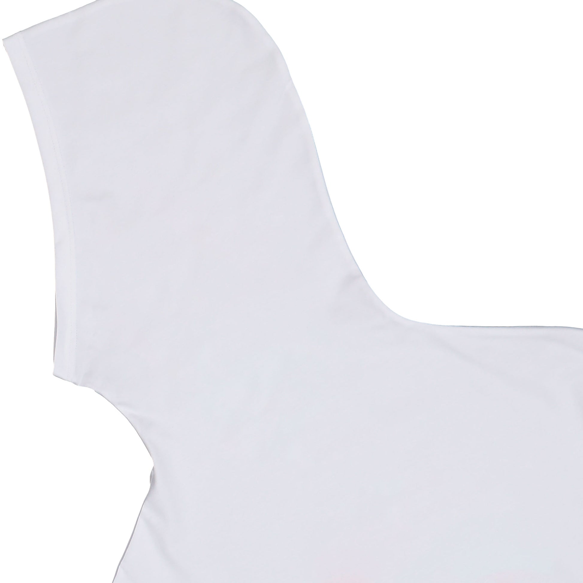 Prototypes Swiss Cross Twisted Hoodie White Longsleeves PT08JE19USWH  Detail View 4 | GATE
