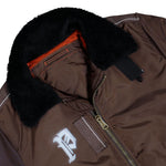 Prototypes Sprayed Goat Bomber Brown Jackets PT08OW12USBN  Detail View 3 | GATE
