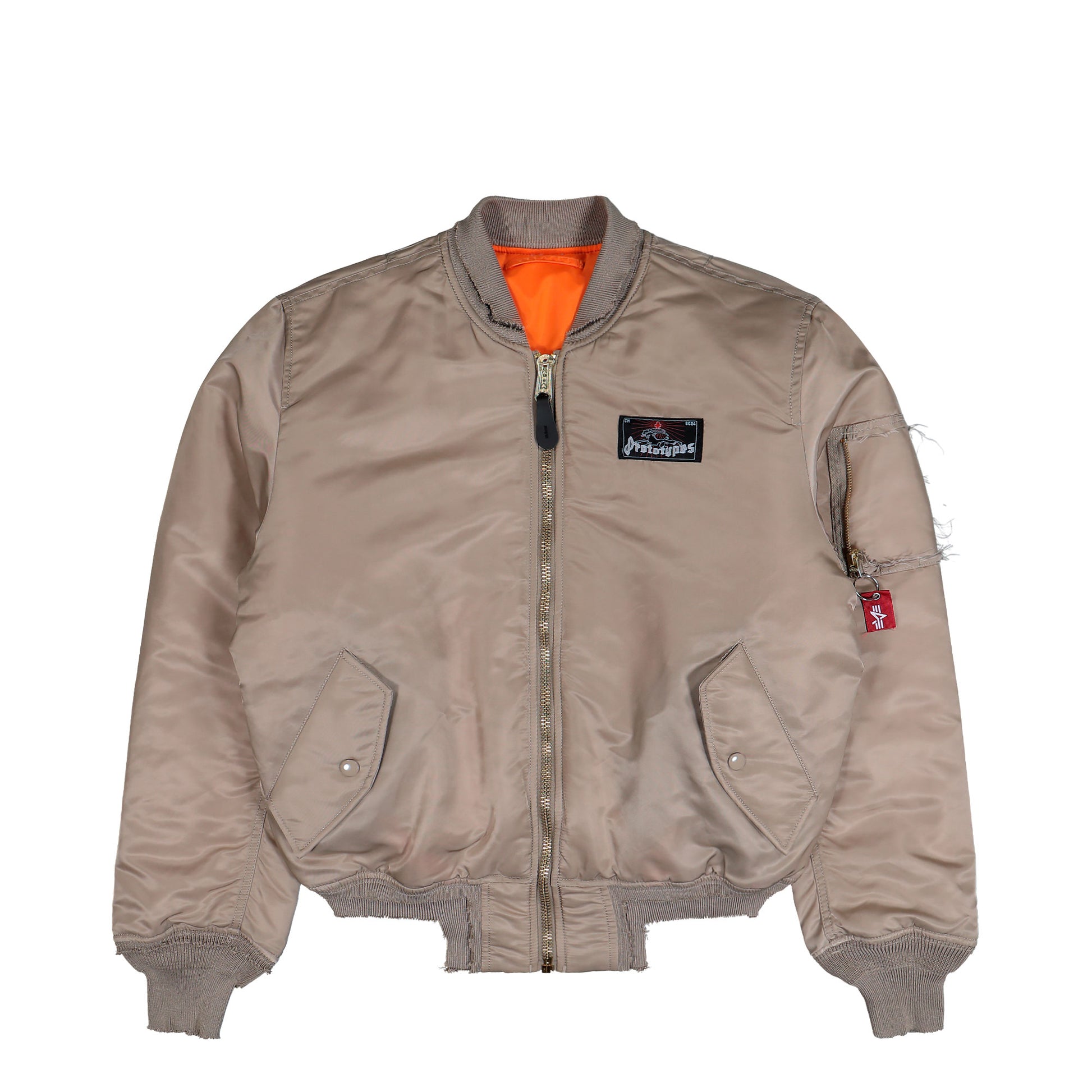 Prototypes Sprayed Prototypes Bomber Sand Jackets PT08OW160USSD  Detail View 1 | GATE
