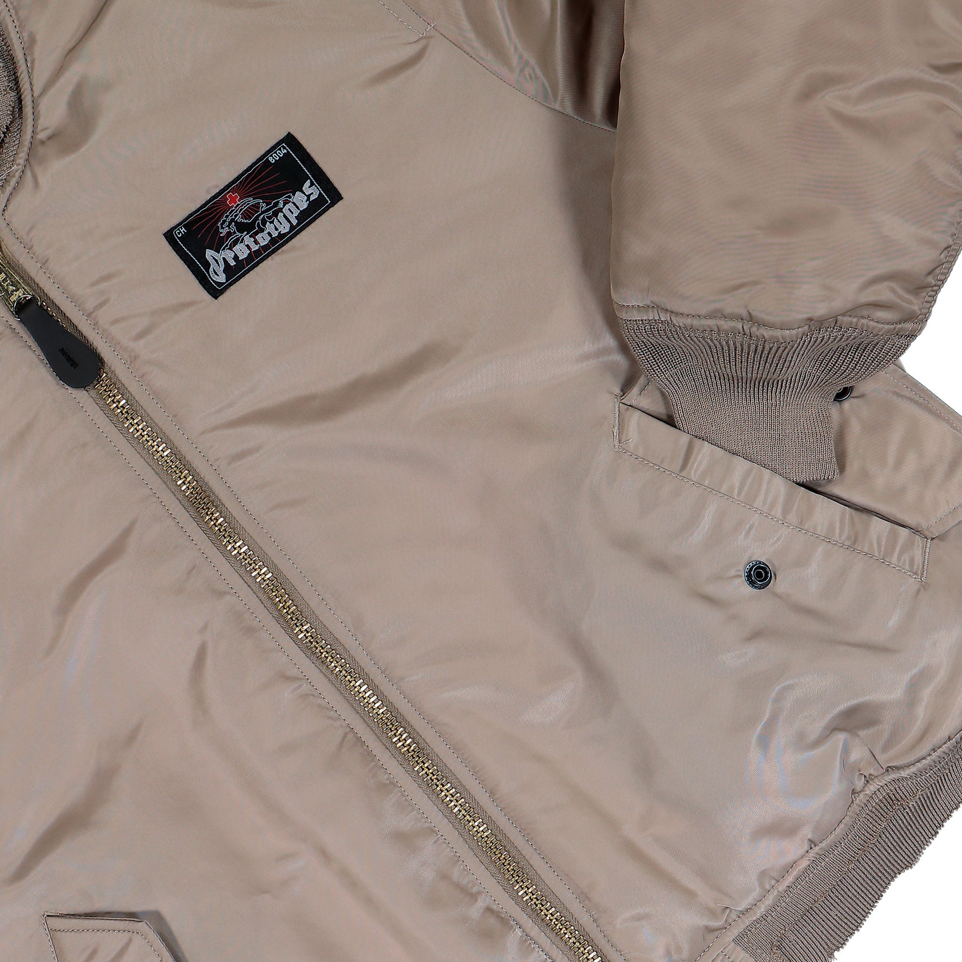 Prototypes Sprayed Prototypes Bomber Sand Jackets PT08OW160USSD  Detail View 5 | GATE
