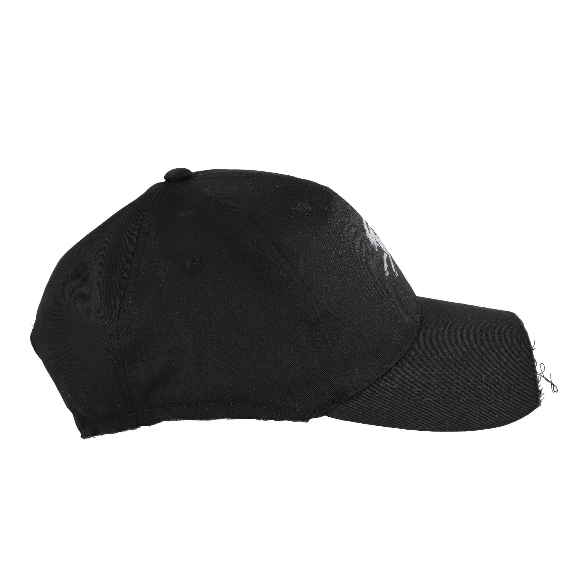 Prototypes Sprayed Goat Cut Up Cap Black Caps PT09ACC02USBK Detail View 3 | GATE
