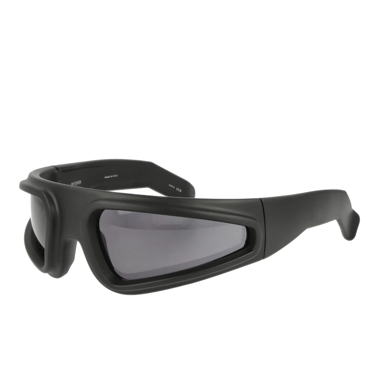 Rick Owens Ryder Sunglasses Black Temple / Black Lens Glasses RG0000012 GBLKB 0909 Detail View 1 | GATE