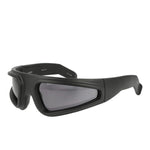 Rick Owens Ryder Sunglasses Black Temple / Black Lens Glasses RG0000012 GBLKB 0909 Detail View 1 | GATE