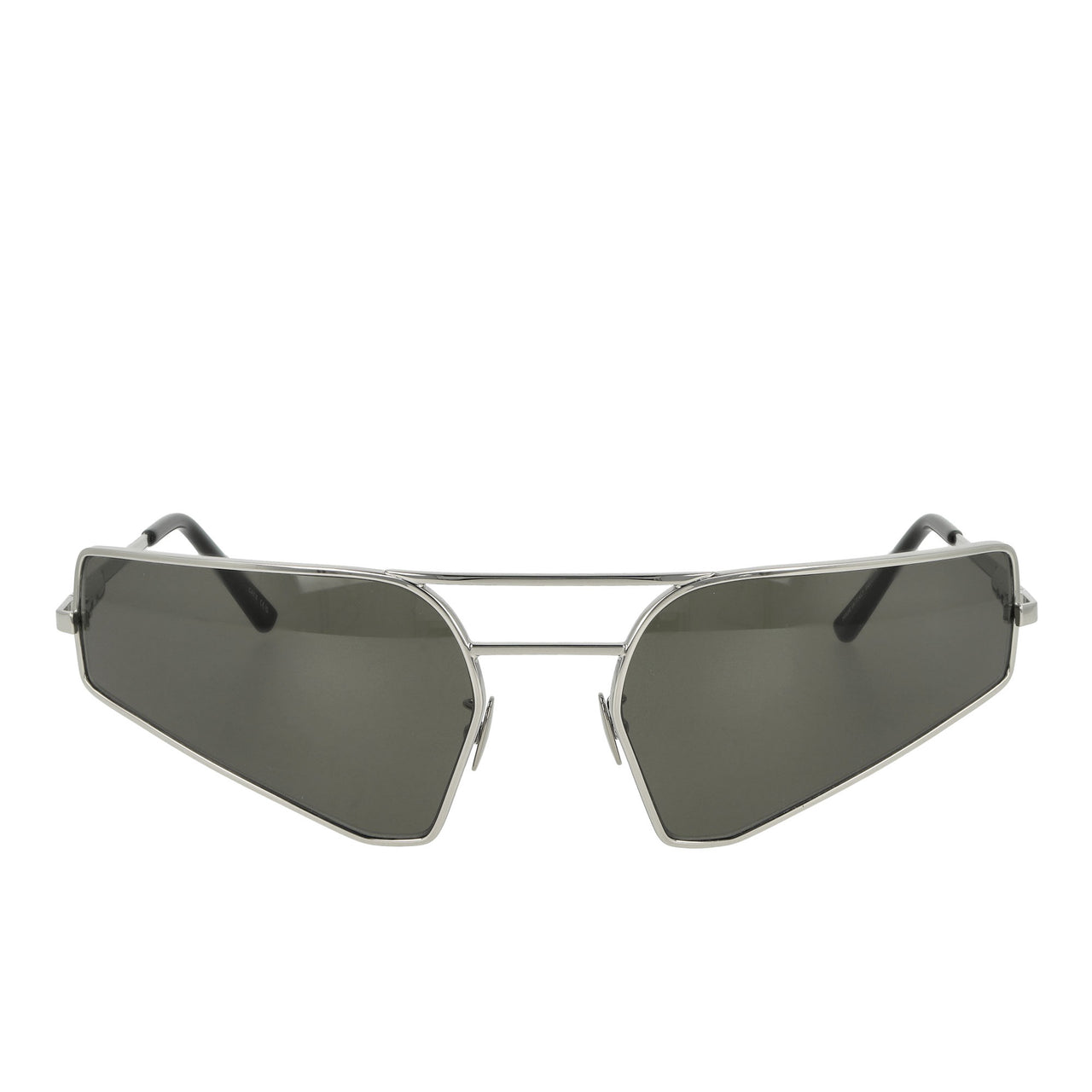 Rick Owens Prong Sunglasses Silver Temple / Black Lens Glasses RG0000015 GSLVB 1809 Detail View 1 | GATE