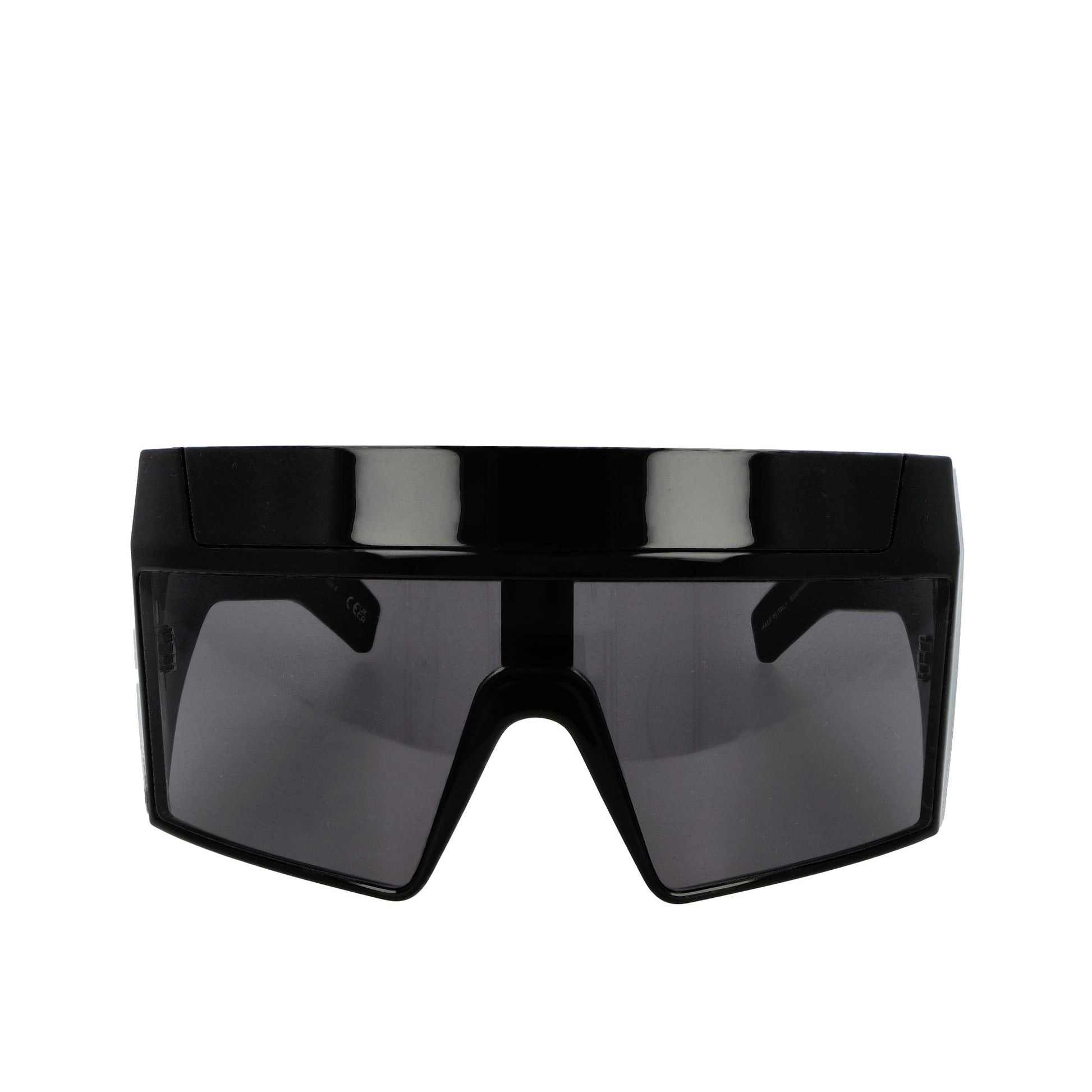 Rick Owens Sunglasses Rev Shiny Black Sunglasses RG0000017 GBLKB 0909 Detail View 2 | GATE
