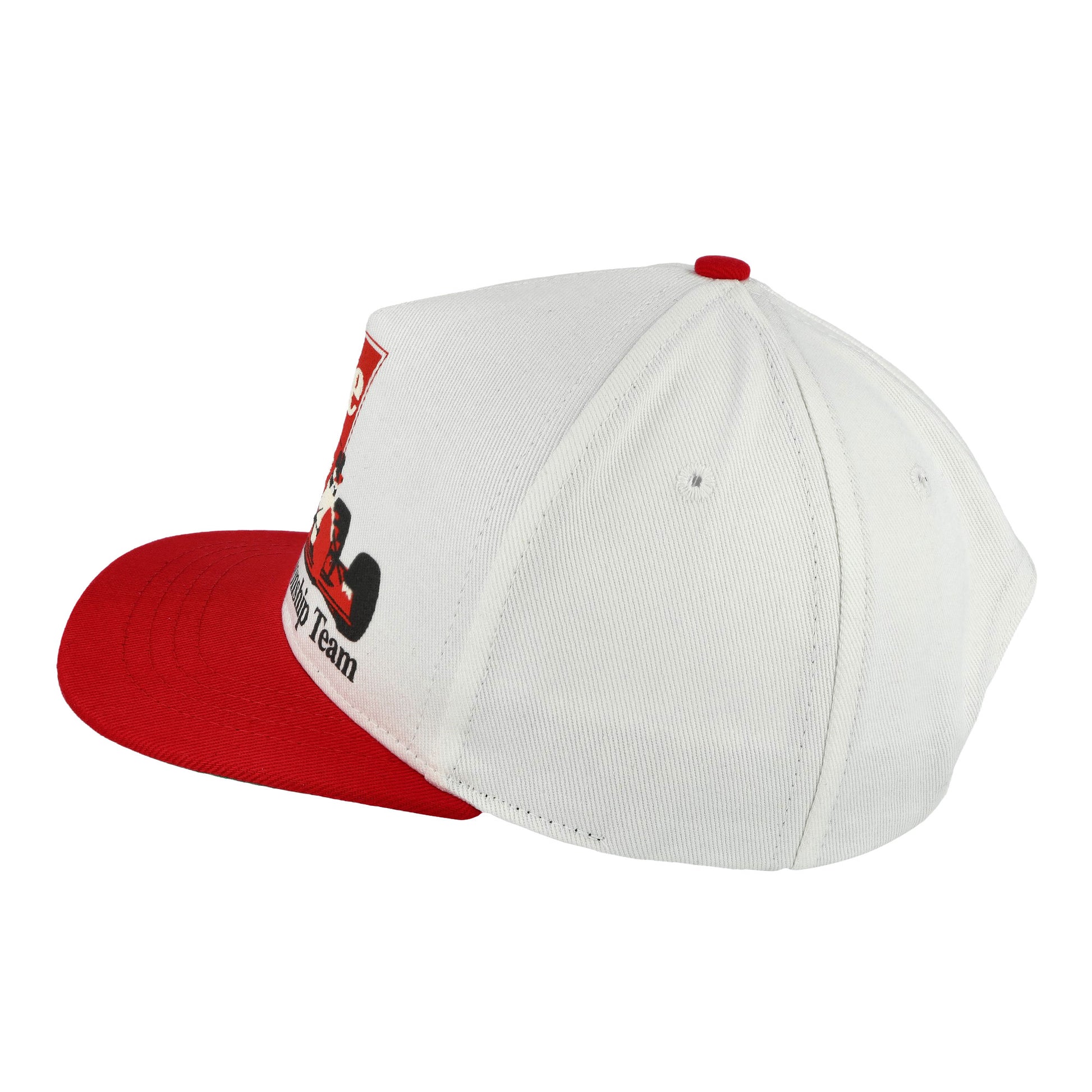 Rhude Trophy Racing Hat White / Red Caps RHFW25HA03851 Detail View 2 | GATE