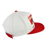 Rhude Trophy Racing Hat White / Red Caps RHFW25HA03851 Detail View 3 | GATE