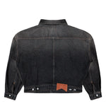 Rhude Tire Denim Trucker Jacket Agoura Black Jackets RHFW25JA04012 Detail View 2 | GATE