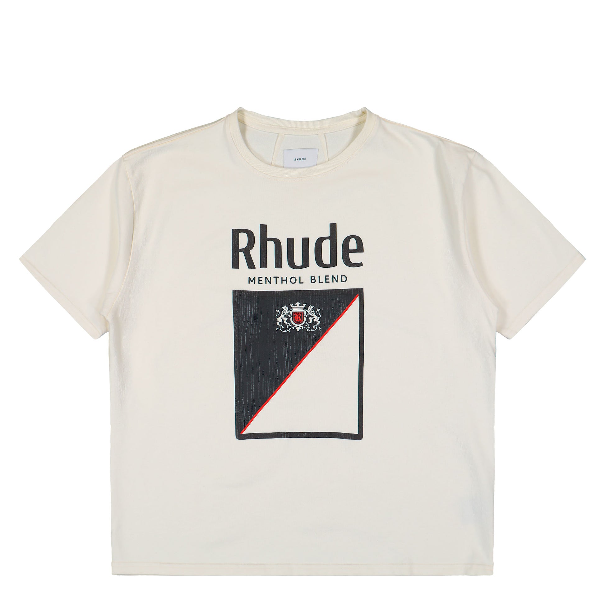 Rhude Collins Fumar Tee Vintage White / Black / Red T-Shirts RHFW25TT04012 Detail View 1 | GATE