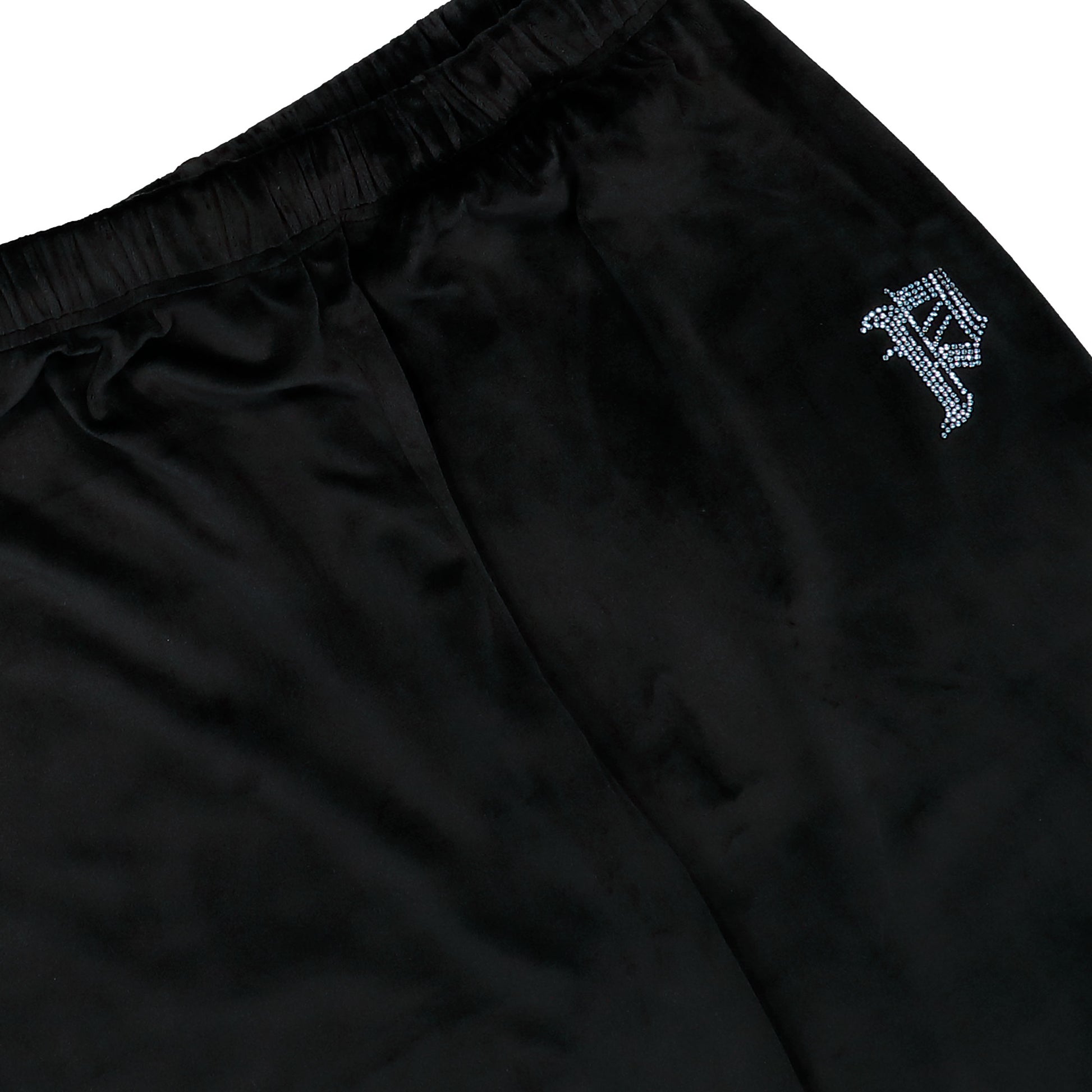 Prototypes Rhinestone Nikki Pants Black sweat & Track Pant PT09JE07USBK Detail View 4 | GATE
