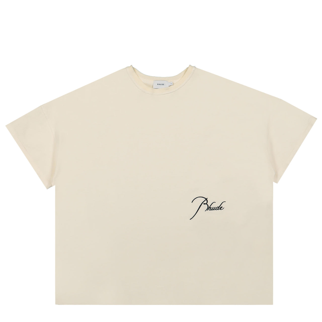 Rhude Reverse Tee White / Blue T-Shirt RHSS23TT468375960611 Detail View 1 | GATE
