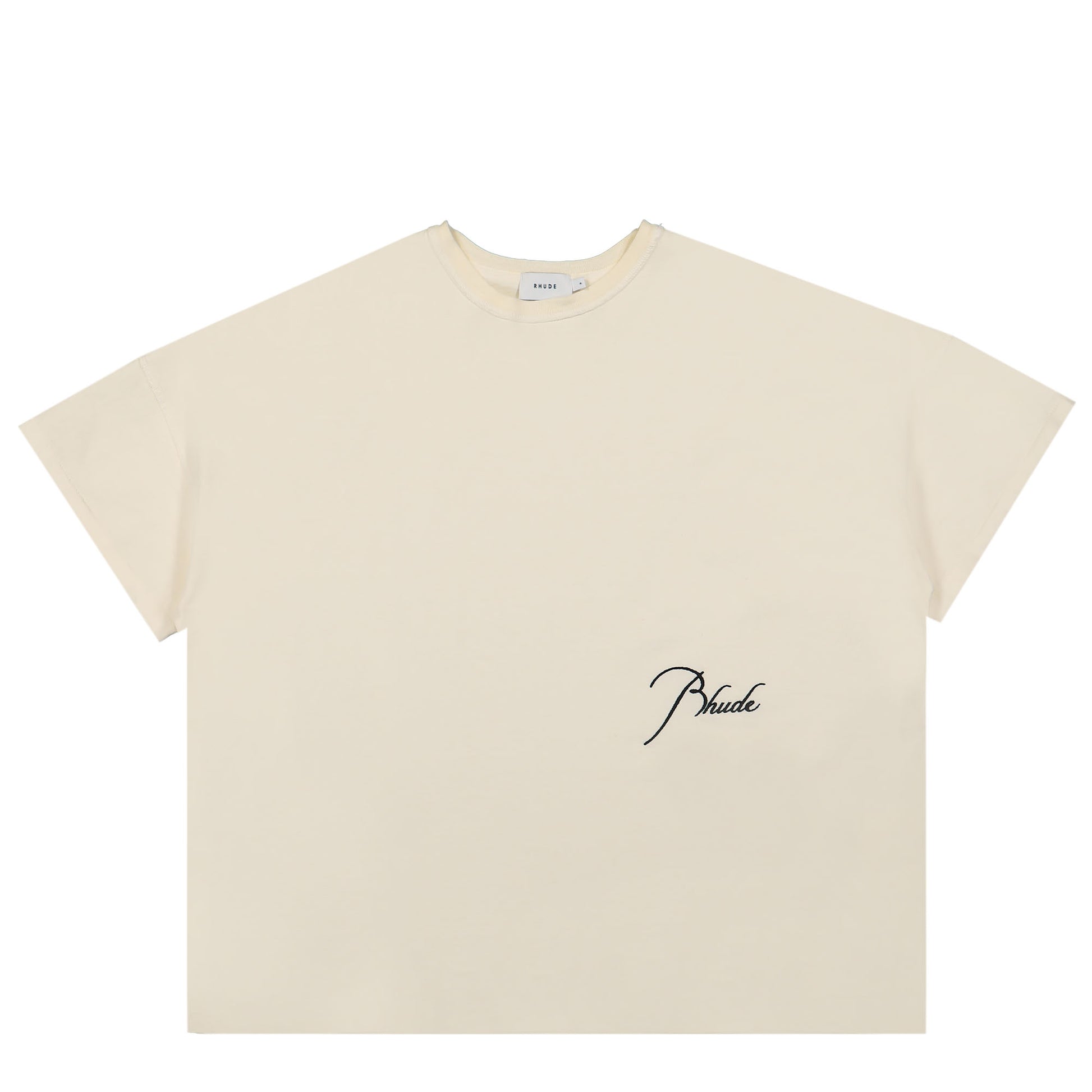 Rhude Reverse Tee White / Blue T-Shirt RHSS23TT468375960611 Detail View 1 | GATE
