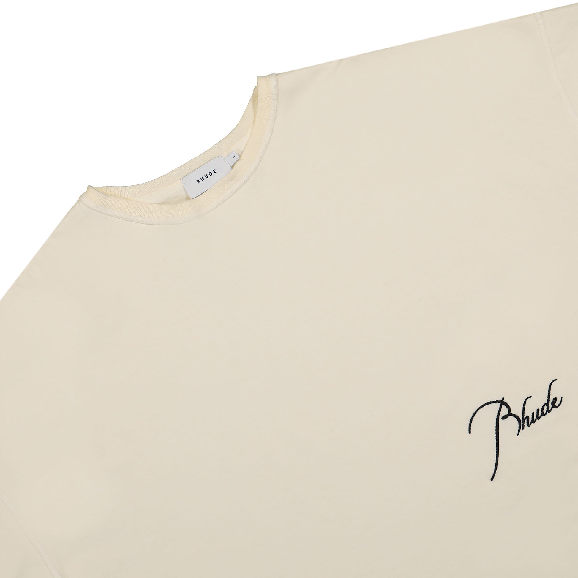 Rhude Reverse Tee White / Blue T-Shirt RHSS23TT468375960611 Detail View 3 | GATE
