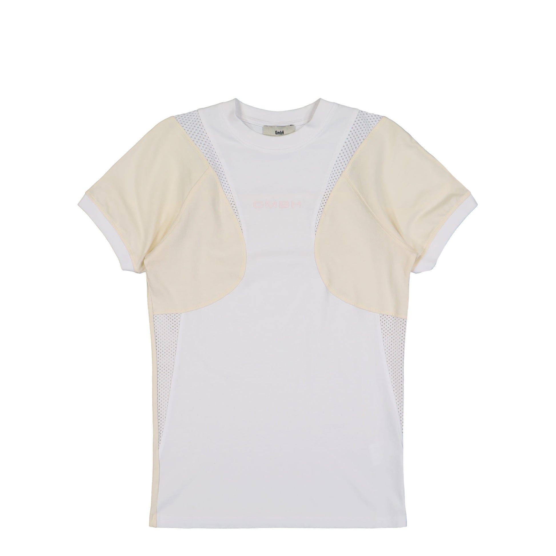 GmbH Patchwork T-Shirt W Mes Inserts Off White T-Shirts Robin  Detail View 1 | GATE

