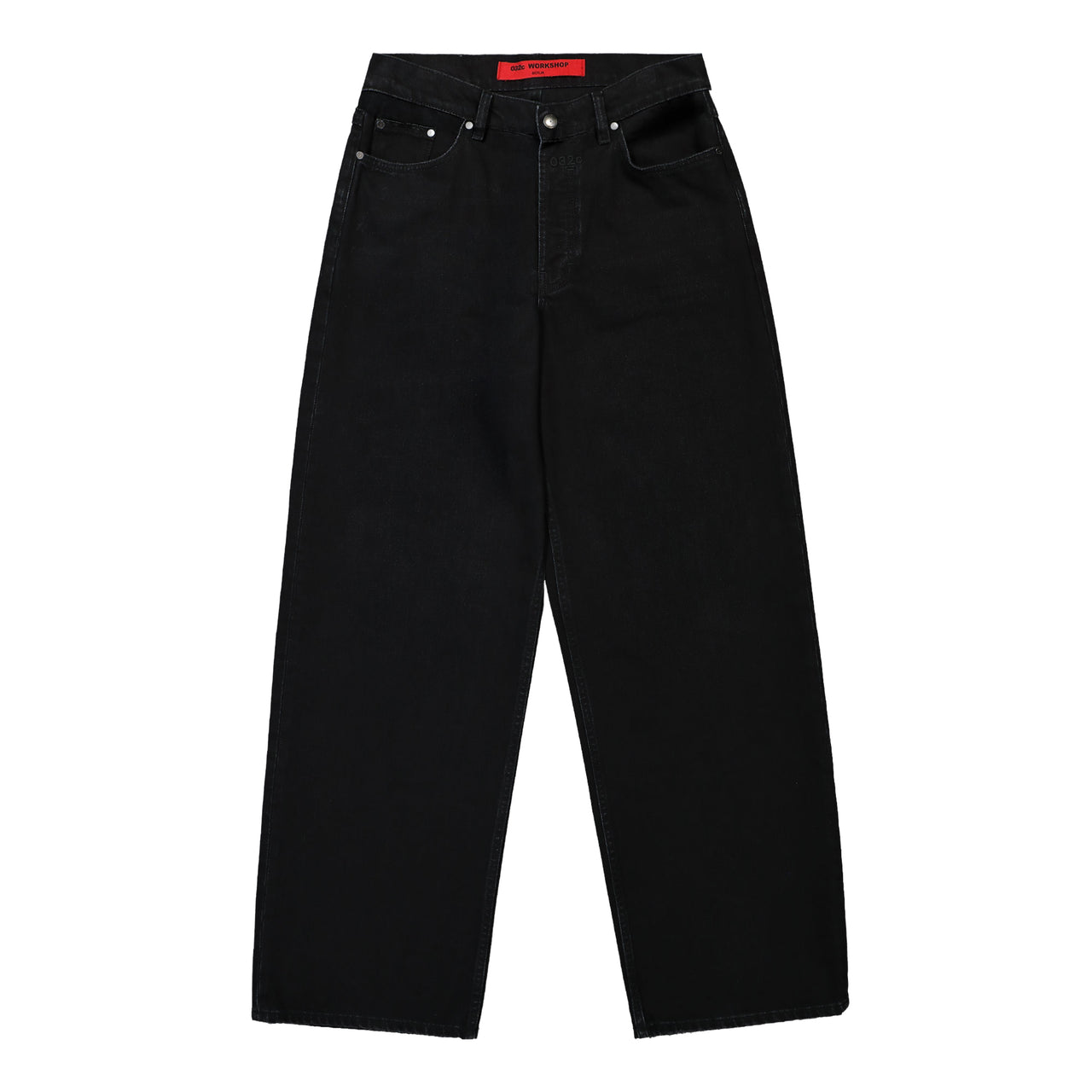 032C Down To Earth Traight Leg Jeans Washed Black Denim S25-URD-1021-050 Detail View 1 | GATE