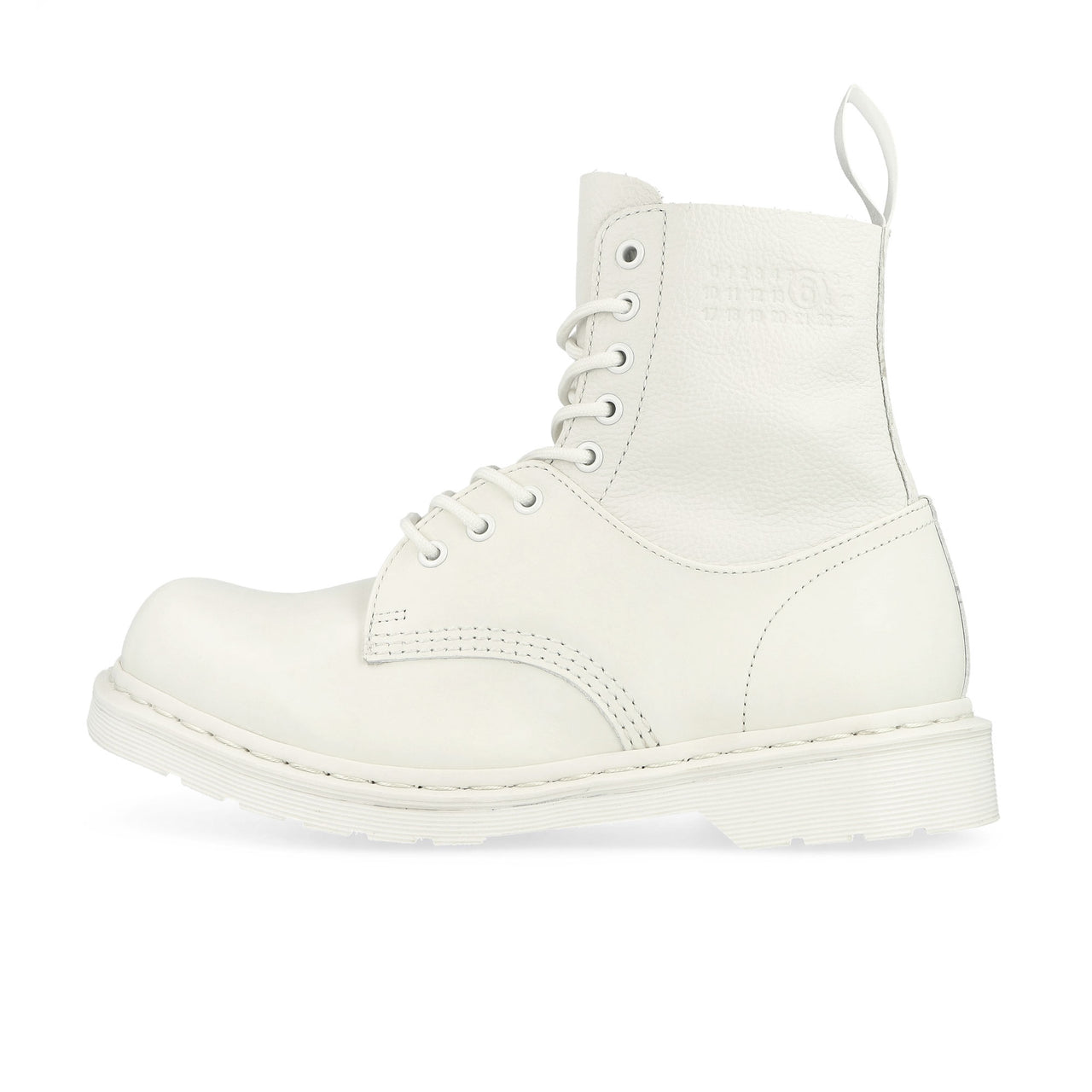 MM6 Maison Margiela x Dr. Martens 1460 Twist MM6 White / Optical White Boots S66WU0128 HB009 Detail View 1 | GATE