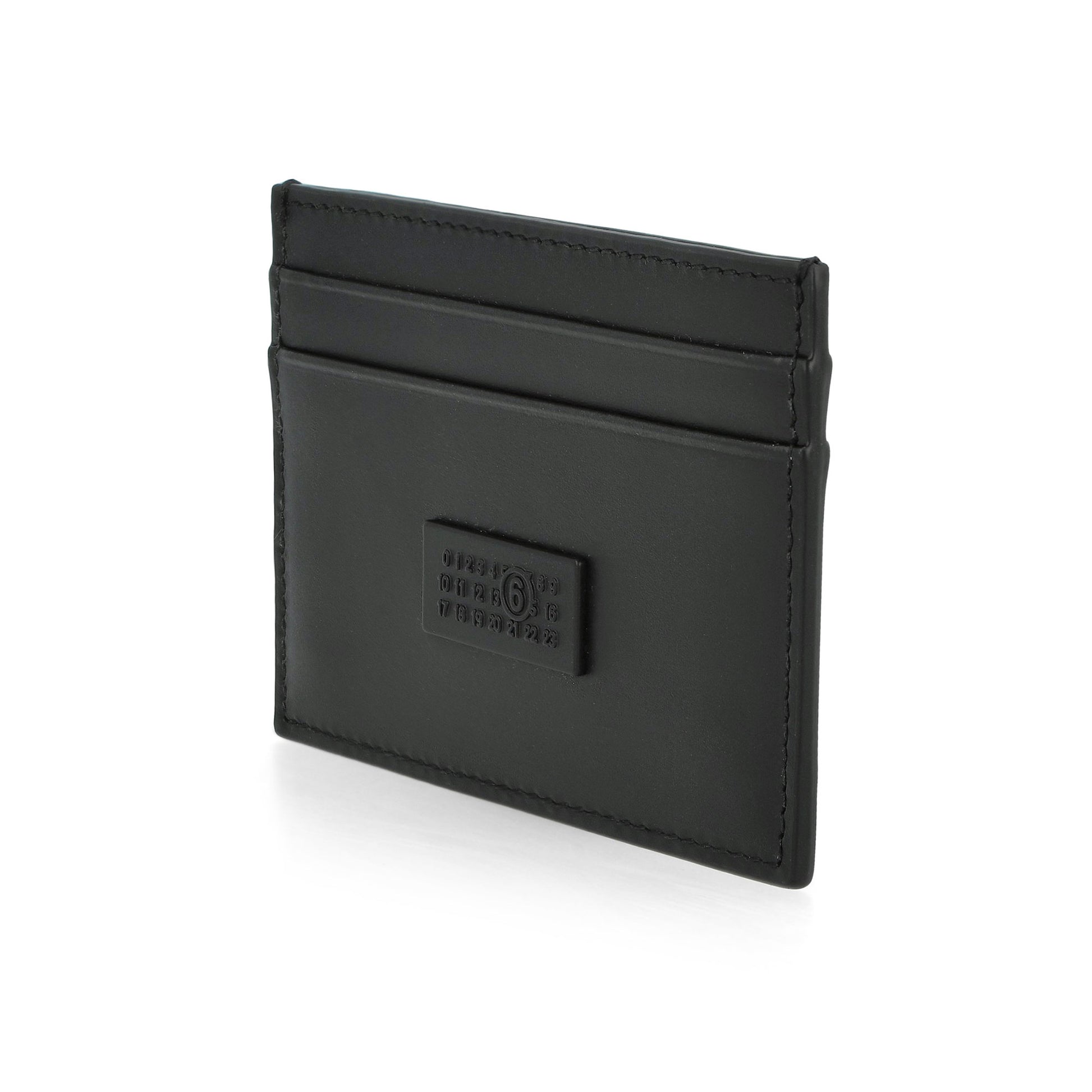 MM6 Maison Margiela Leather Card Holder Black Wallets SA5UI0026 P8622 T8013 Detail View 2 | GATE