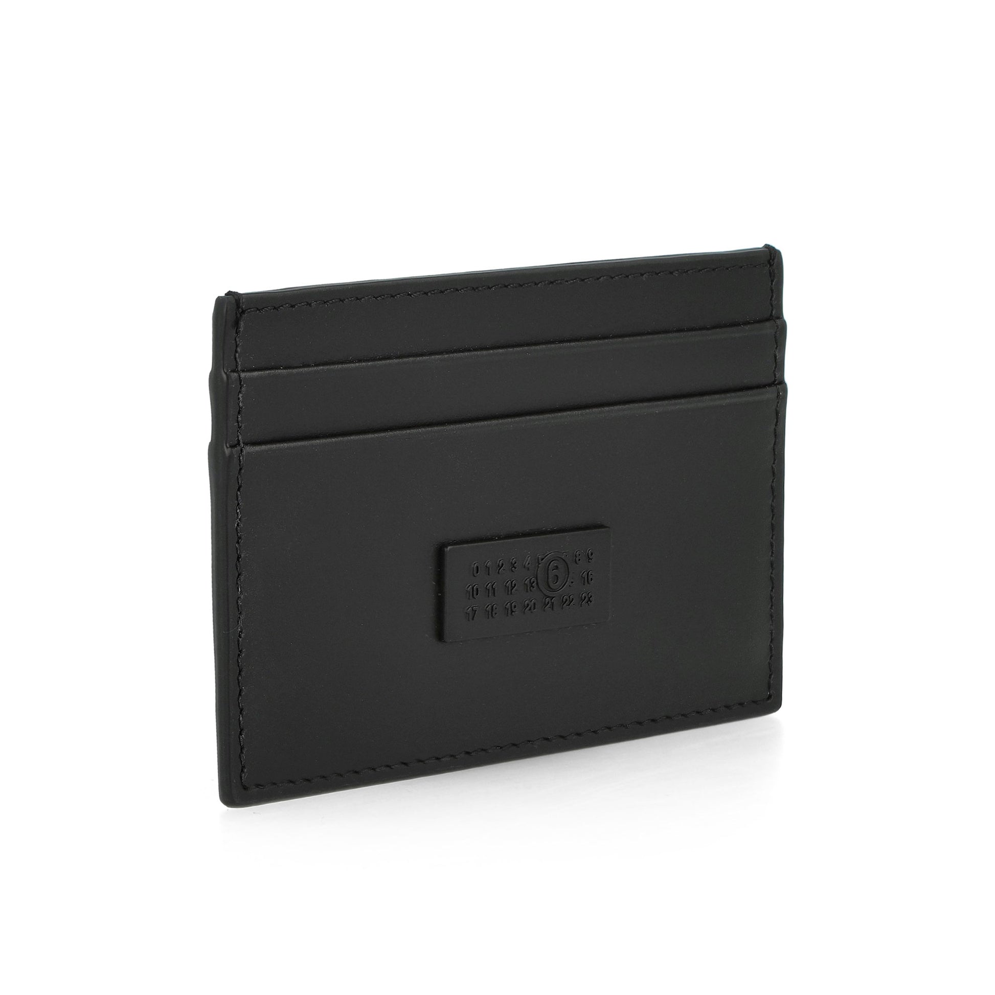 MM6 Maison Margiela Leather Card Holder Black Wallets SA5UI0026 P8622 T8013 Detail View 3 | GATE