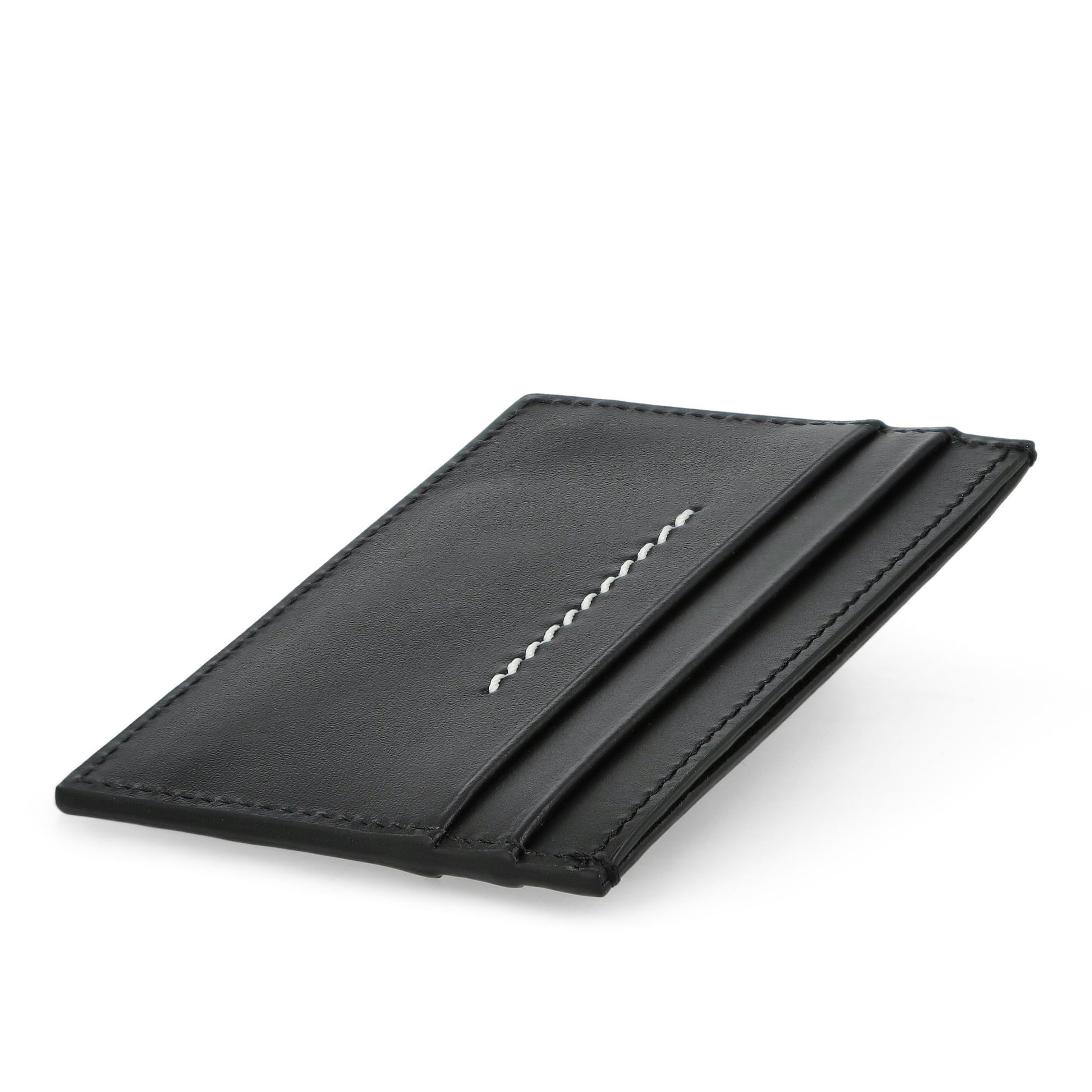MM6 Maison Margiela Leather Card Holder Black Wallets SA5UI0026 P8622 T8013 Detail View 5 | GATE