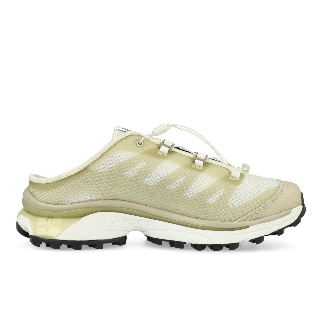 Salomon MM6 Maison Margiela x Salomon XT4 Mule 2 MM6  White / Green Haze / Silver Cloud Slides SH1WS0017-P8163-HA744  Detail View 1 | GATE
