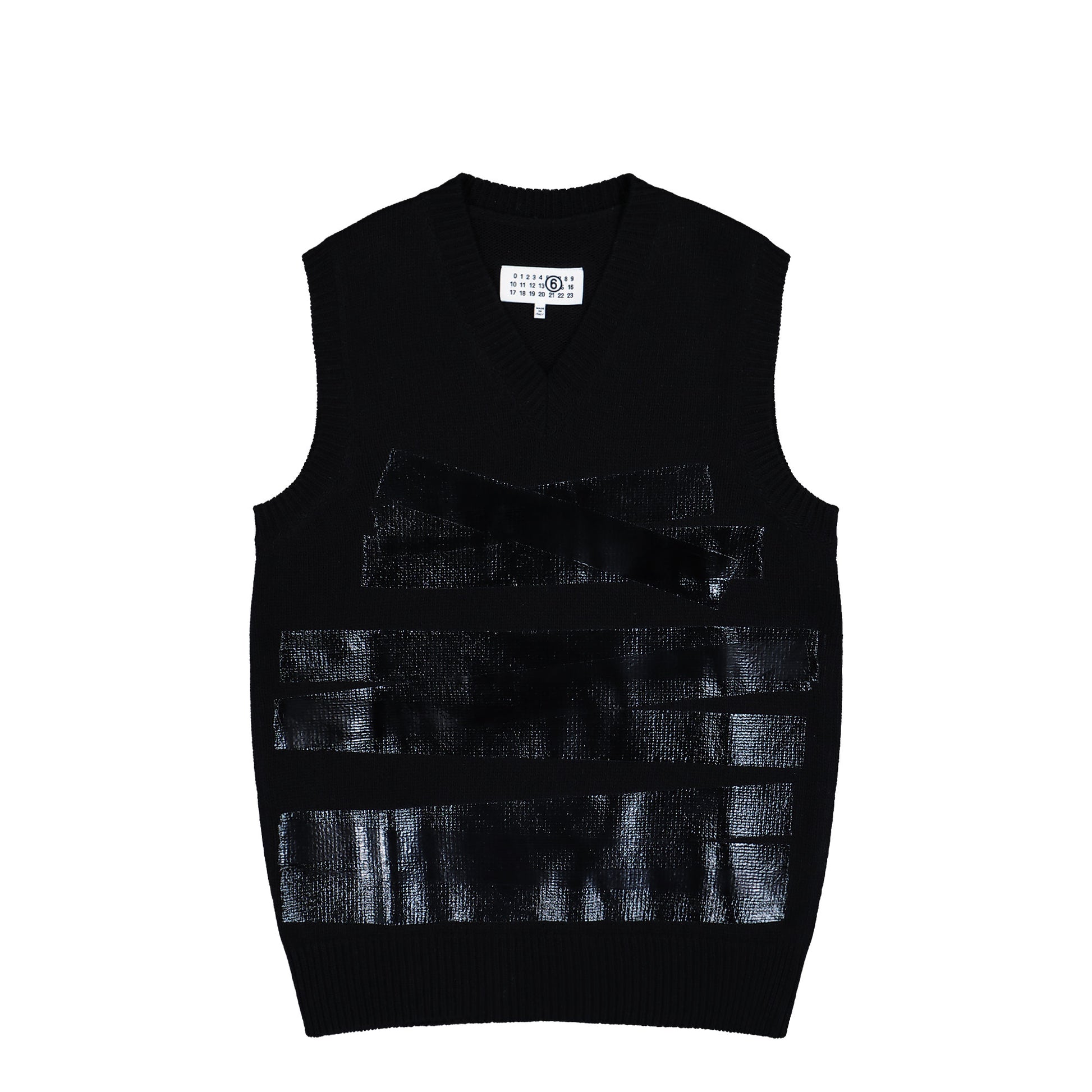 MM6 Maison Margiela Gilet Black Vests SH2FB0022 M13167 900S Detail View 1 | GATE