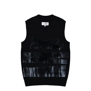 MM6 Maison Margiela Gilet Black Vests SH2FB0022 M13167 900S Detail View 1 | GATE