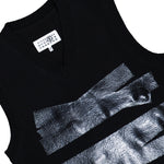 MM6 Maison Margiela Gilet Black Vests SH2FB0022 M13167 900S Detail View 3 | GATE