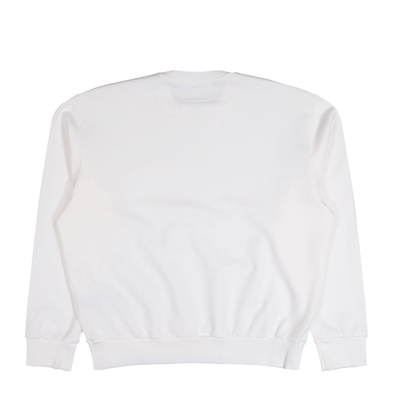 MM6 Maison Margiela Numeric Logo Jumper White Sweatshirts SH2GU0025 M25024 101 Detail View 1 | GATE
