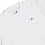 MM6 Maison Margiela Numeric Logo Jumper White Sweatshirts SH2GU0025 M25024 101 Detail View 3 | GATE
