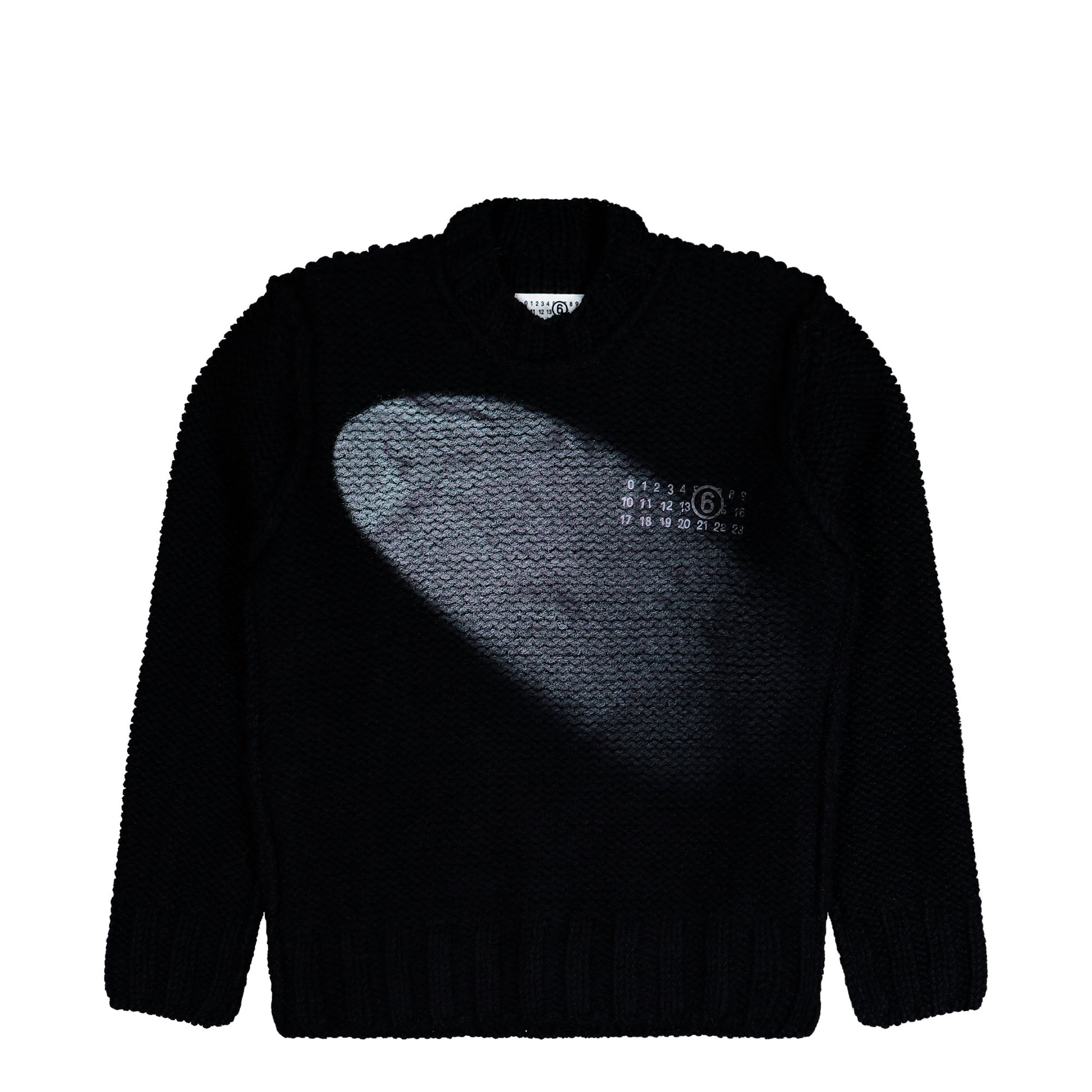 MM6 Maison Margiela Crewneck Black Sweatshirts SH2HL0029 M13173 900S  Detail View 1 | GATE
