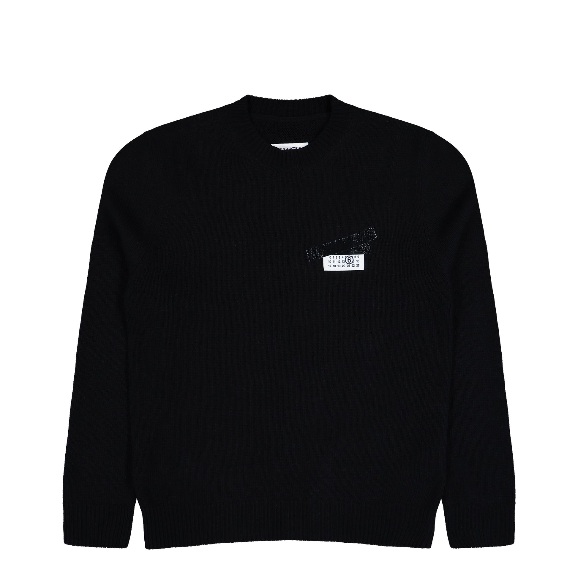 MM6 Maison Margiela Crewneck Black Sweatshirts SH2HL0030 M13168 900S Detail View 1 | GATE