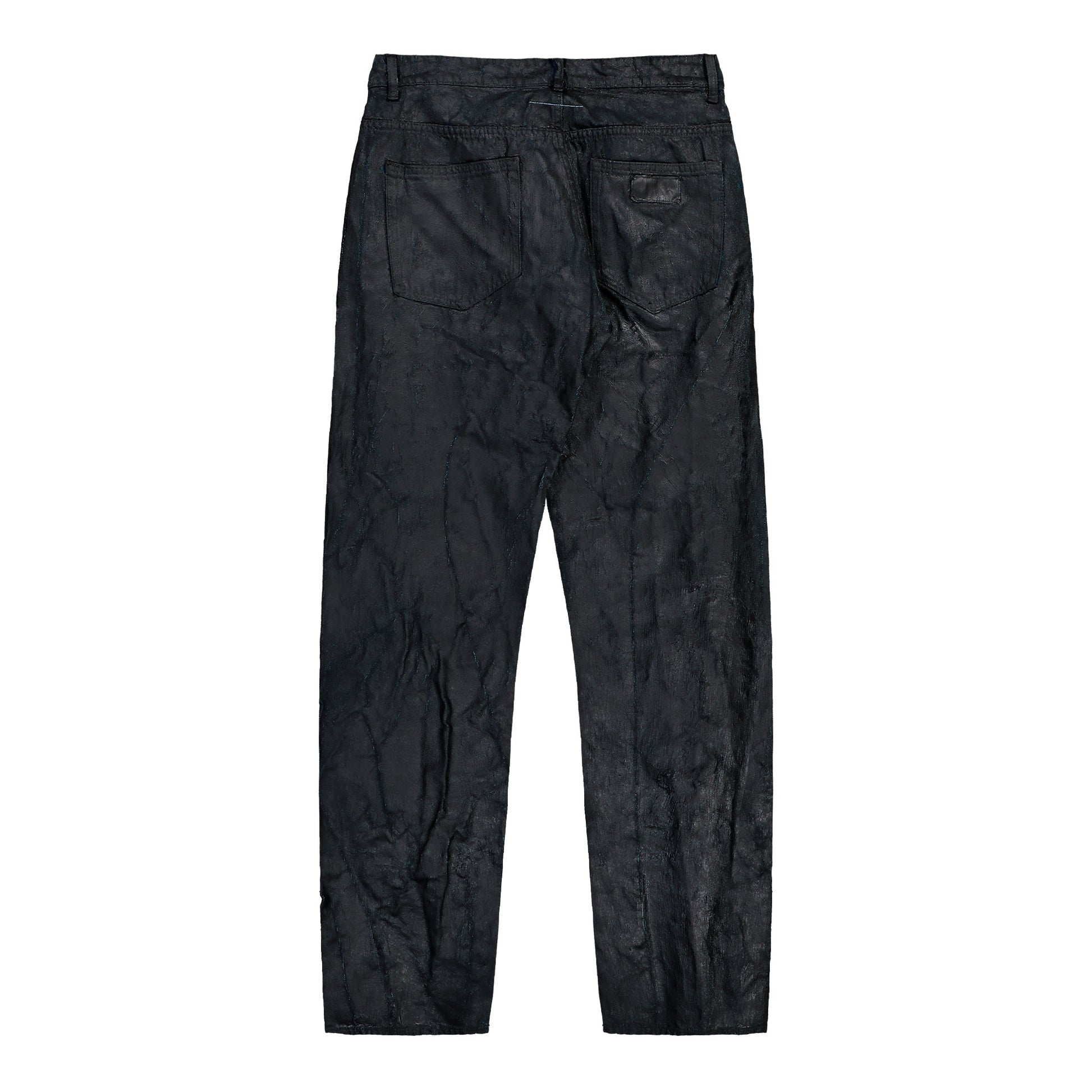 MM6 Maison Margiela Straight Leg Jeans Black Denim SH2LA0038 M30017 963 Detail View 2 | GATE
