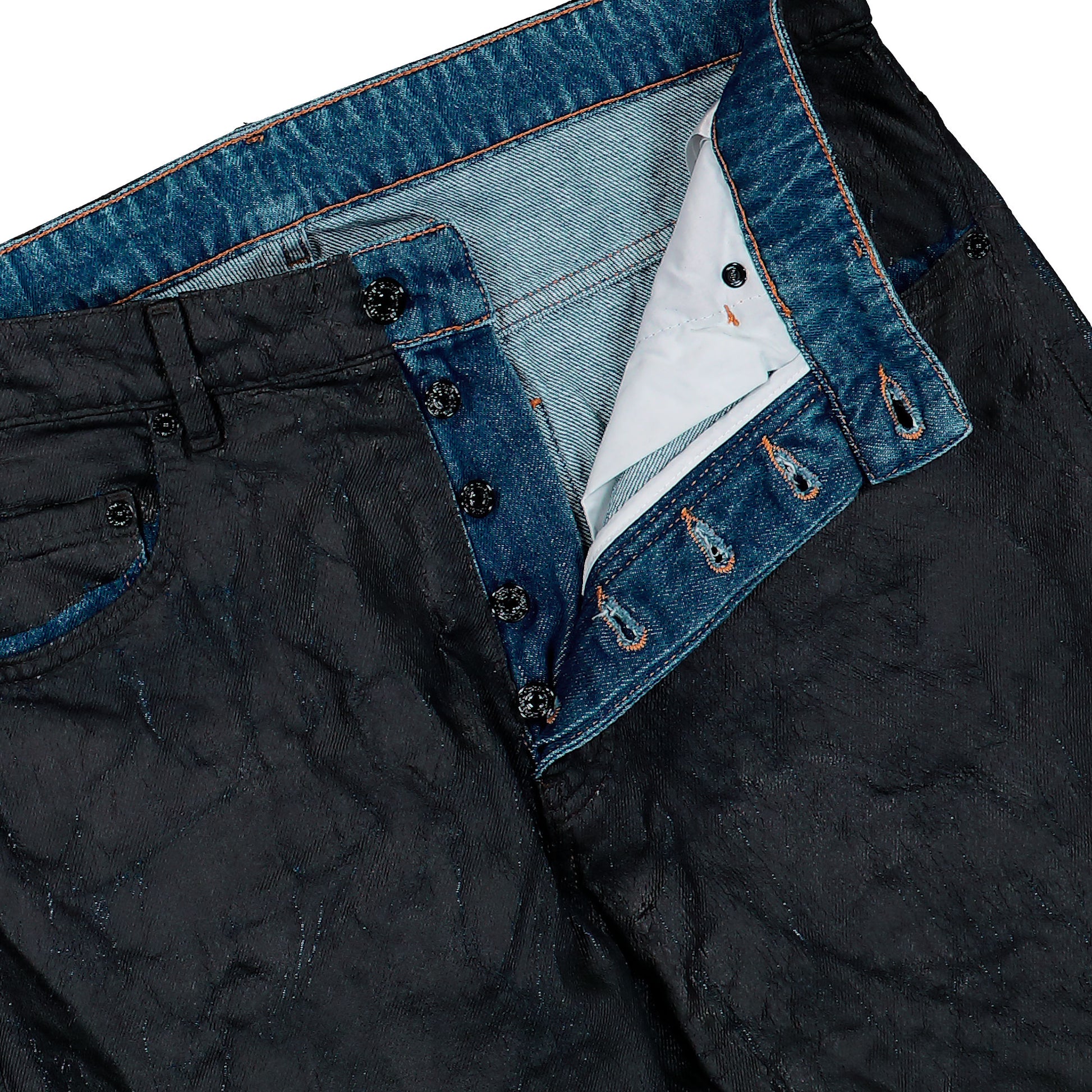 MM6 Maison Margiela Straight Leg Jeans Black Denim SH2LA0038 M30017 963 Detail View 4 | GATE

