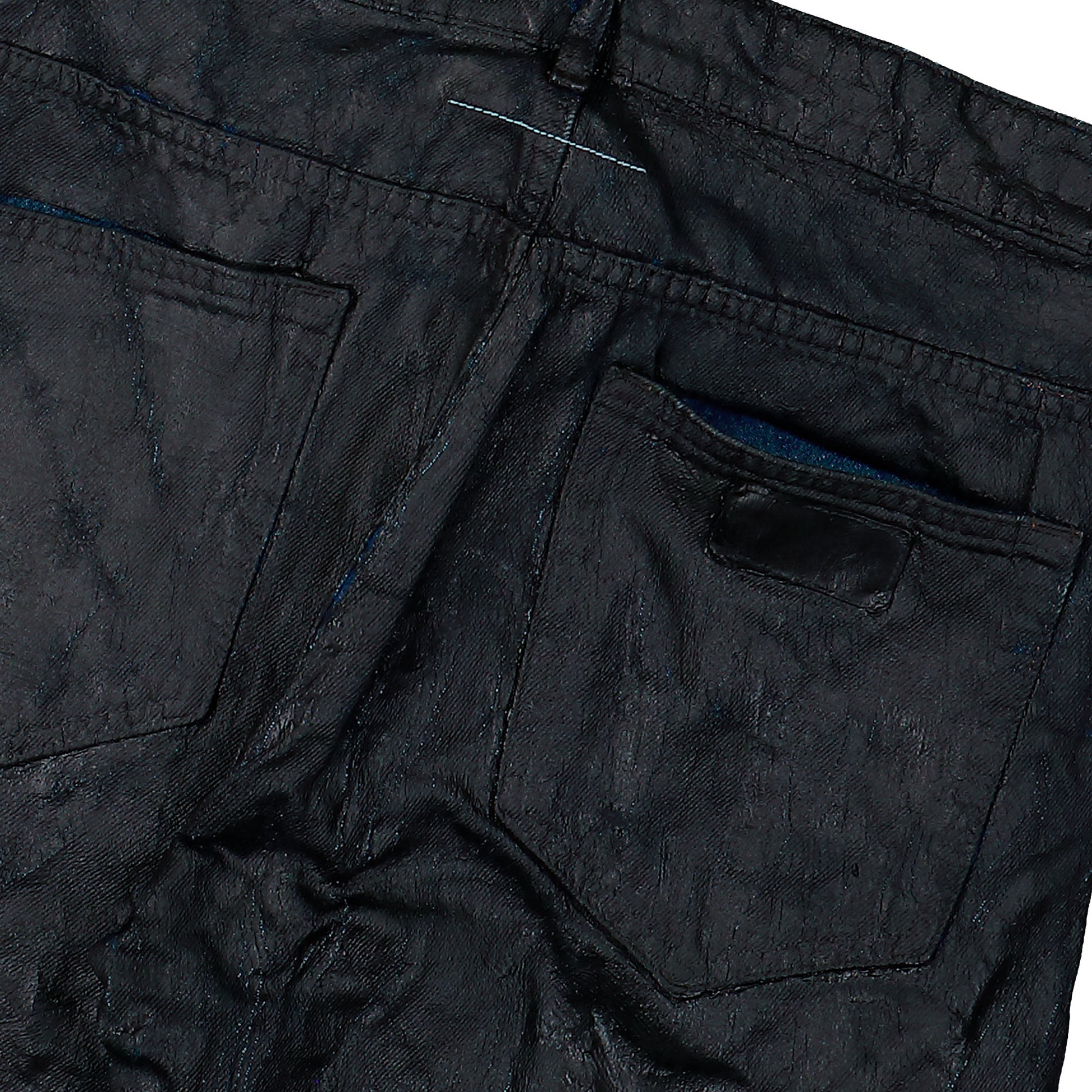 MM6 Maison Margiela Straight Leg Jeans Black Denim SH2LA0038 M30017 963 Detail View 5 | GATE
