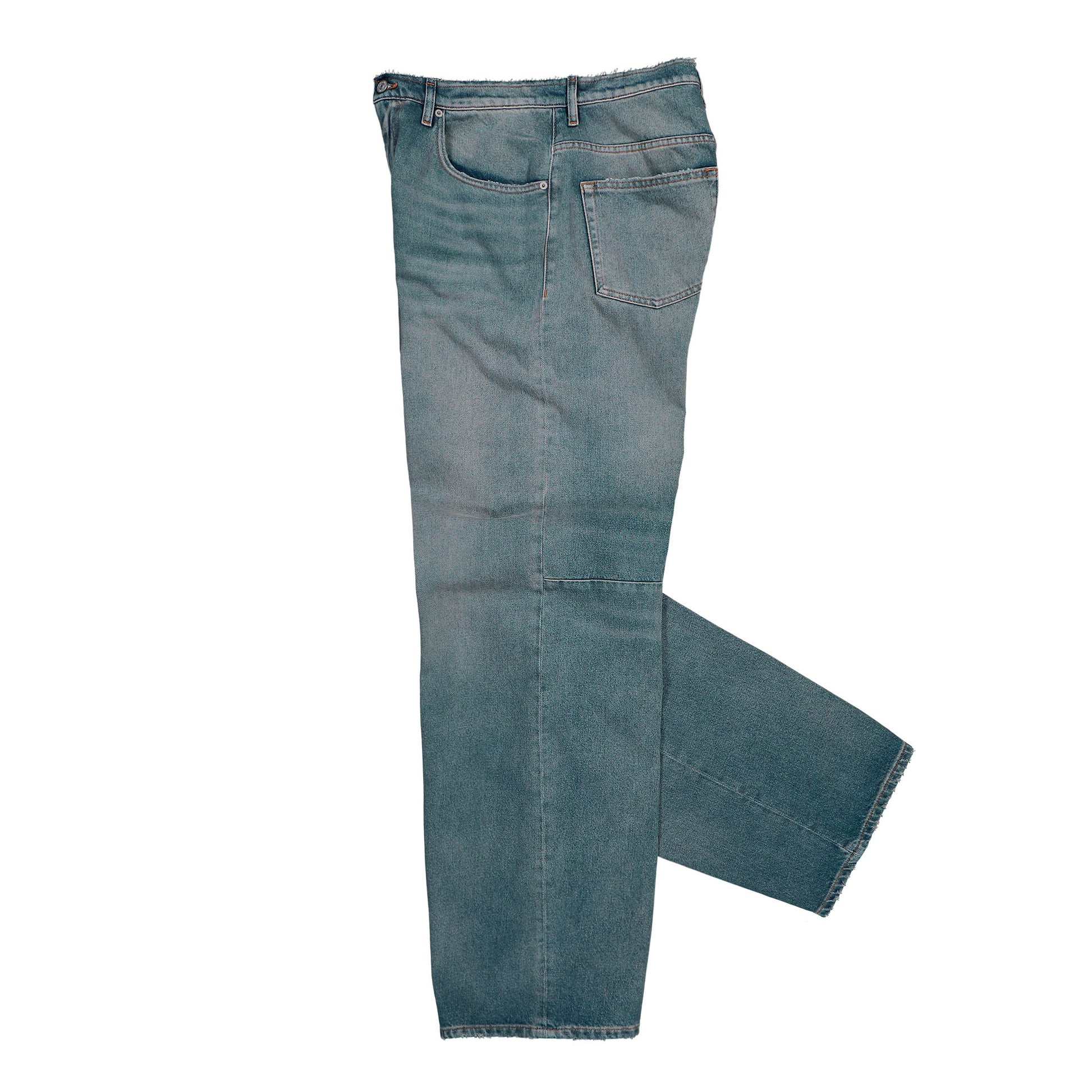 MM6 Maison Margiela Wide Leg Jeans Blue Denim SH2LA0039 M30017 965 Detail View 3 | GATE
