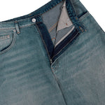 MM6 Maison Margiela Wide Leg Jeans Blue Denim SH2LA0039 M30017 965 Detail View 4 | GATE
