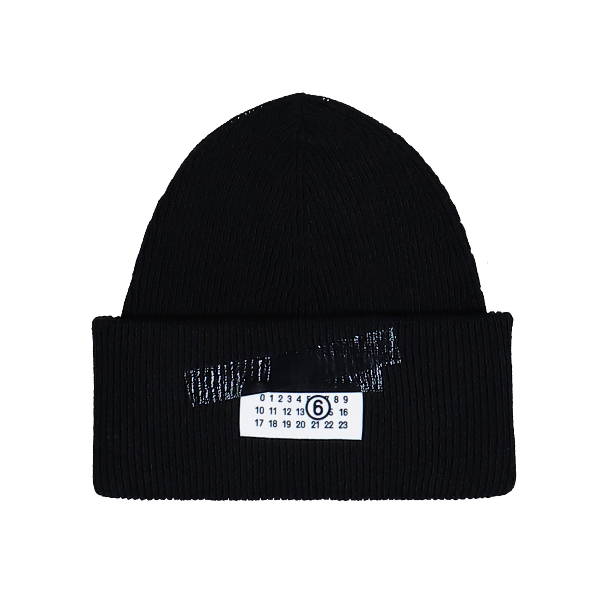 MM6 Maison Margiela Beanie Black Beanies SH2TB0003 M13168 900S Detail View 1 | GATE