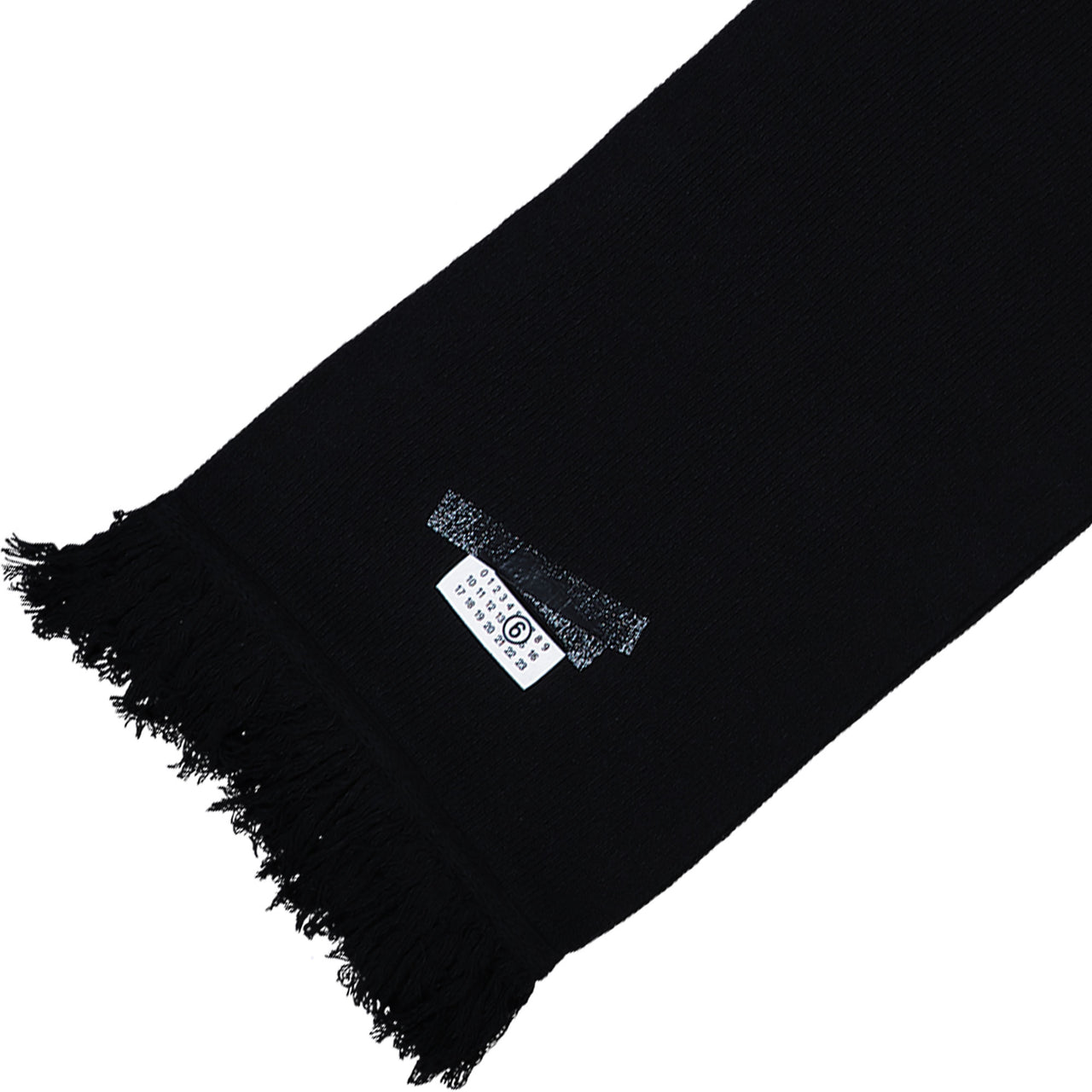 MM6 Maison Margiela Scarf Black Scarves SH2TE0004 M13168 900S Detail View 1 | GATE