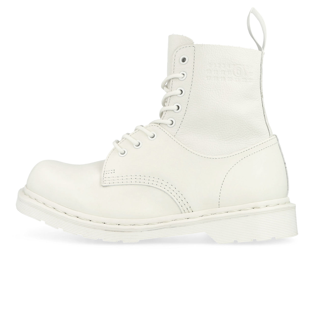 MM6 Maison Margiela x Dr. Martens 1460 Twist MM6 White / Optical White Boots SH3WU0013 HB009 Detail View 1 | GATE