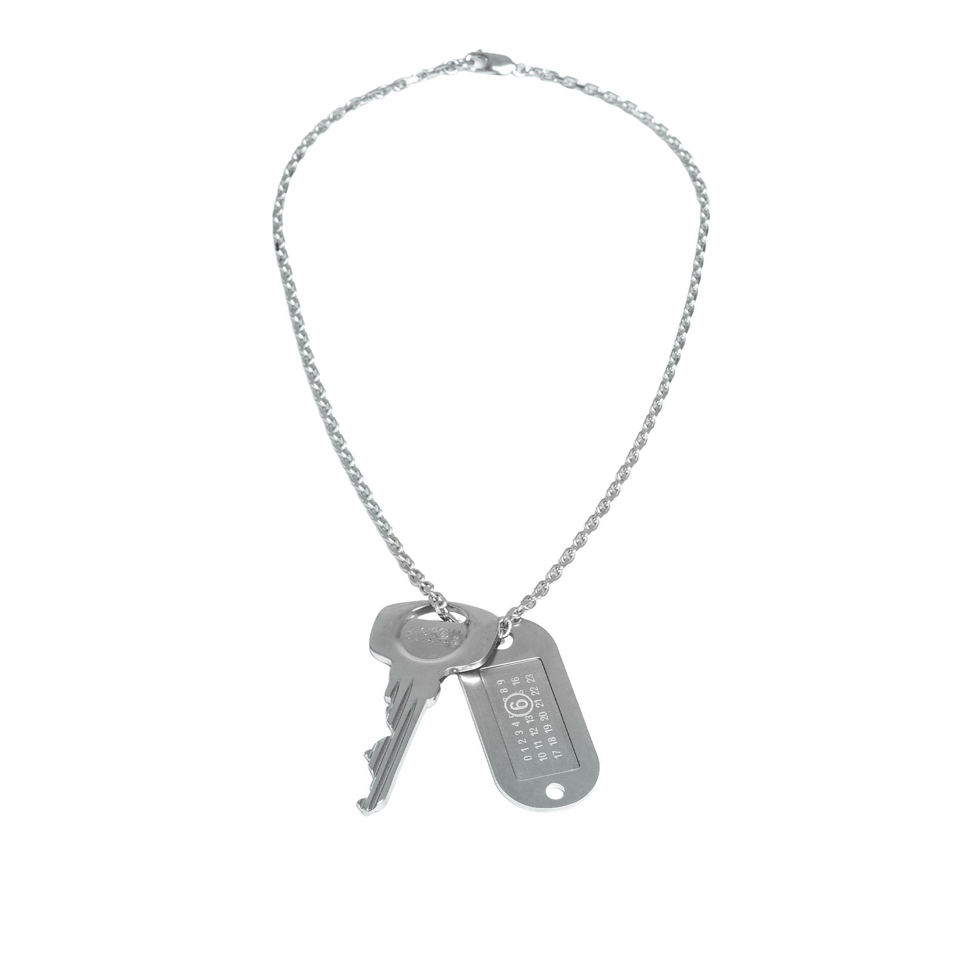 MM6 Maison Margiela Necklace Silver Detail view 1 | Gate