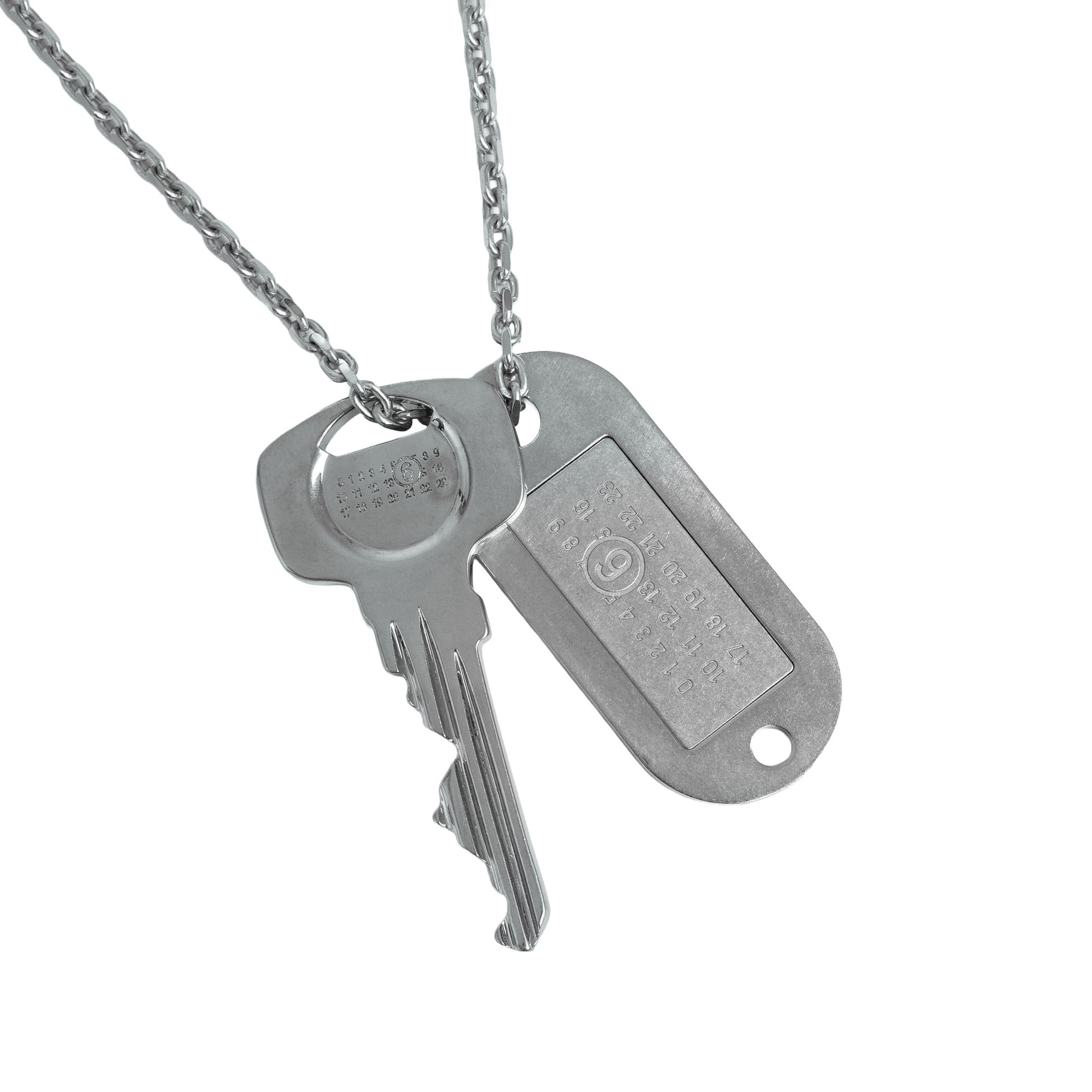 MM6 Maison Margiela Necklace Silver Detail view 4 | Gate