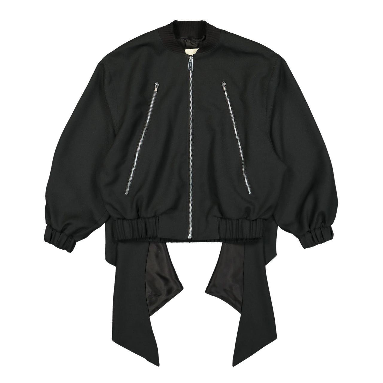 Blouson Jacket With Cape And Bow