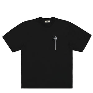 GmbH T-Shirt With Sword Print Logo Black Detail view 1 | Gate
